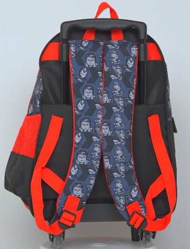 STRIDERS Avengers Trolley School Bag | 1-Inch | Durable Marvel Kids Backpack | Wheels & Comfortable Straps | Perfect for Age + Years & Travel