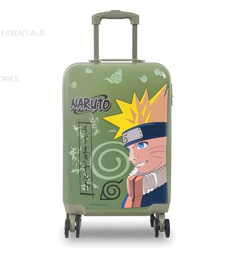 STRIDERS Naruto Kids Luggage Bag | 20-Inch | Durable Anime Travel Suitcase | Spacious Compartments | Smooth Wheels | Perfect for School & Trips