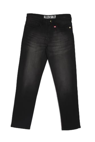 Allen Solly Boy's Slim Jeans (ABDNESLFT93611_Black