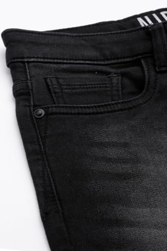 Allen Solly Boy's Slim Jeans (ABDNESLFT93611_Black