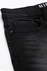 Allen Solly Boy's Slim Jeans (ABDNESLFT93611_Black