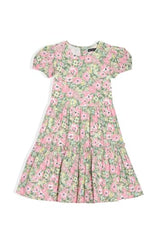 Allen Solly Girl's Cotton Modern Knee-Length Dress (AGDRERGFD37413_Green