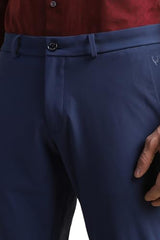 Allen Solly Men's Slim Work Utility Pants (ASTFMSTF926859_Navy