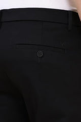 Allen Solly Men's Slim Casual Pants (ASTFQSRFF28714_Black