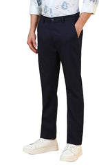 Allen Solly Men's Slim Casual Pants (ASTFQSRFH13913_Navy