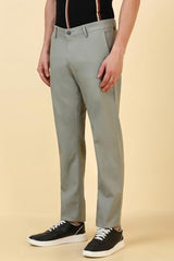 Allen Solly Men's Slim Casual Pants (ASTFQSRFU70699_Grey
