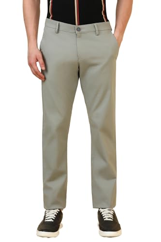 Allen Solly Men's Slim Casual Pants (ASTFQSRFU70699_Grey