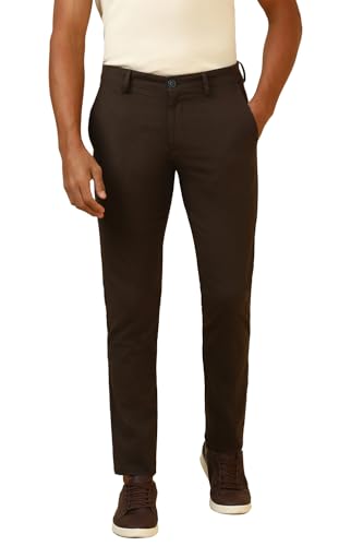 Allen Solly Men's Slim Casual Pants (ASTFQULF573219_Brown