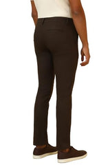 Allen Solly Men's Slim Casual Pants (ASTFQULF573219_Brown