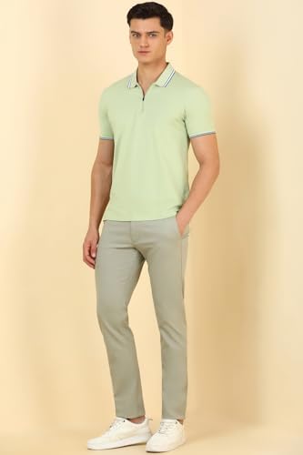 Allen Solly Men's Slim Casual Pants (ASTFQULFQ13543_Green