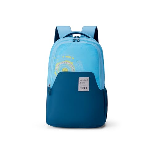 Kamiliant by American Tourister Brim Casual Backpack with , Ergonomically Designed with Bottle Holder for Men And Women - Blue