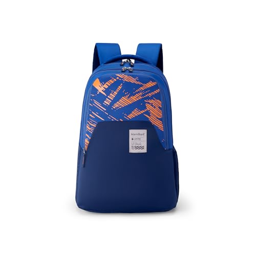 Kamiliant by American Tourister Pep Casual Backpack with , Ergonomically Designed with Bottle Holder for Men And Women - Blue