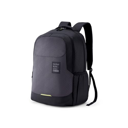 Kamiliant by American Tourister Biz Pro Casual Laptop Backpack with Laptop Compartment Ergonomically Designed with Bottle Holder for Men And Women - Black