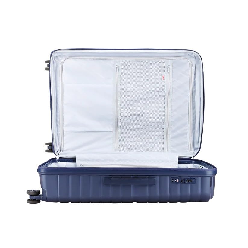 VIP Lightweight Polypropelyne Wheels Multistage Trolley,TSA Lock with Organizer,Elegent Pinstripe Design Luggage Bag with 5 Years International Warranty.