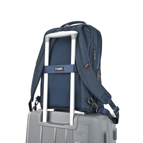 VIP Legacy 17 Inch Convertible Laptop Backpack 30L + 5L Expandable | Water-Resistant with USB Charging Port | Padded Laptop Sleeve, 3 Compartments | Office & Travel Backpack for Men & Women