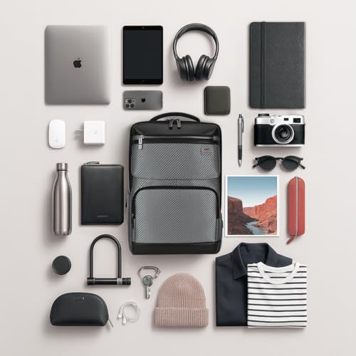 VIP Urban 17 Inch Compatible Laptop Backpack 25L + 5L Expandable | Water-Resistant with USB Charging Port | Padded Laptop Sleeve, 2 Compartments | Office & Travel Backpack for Men & Women