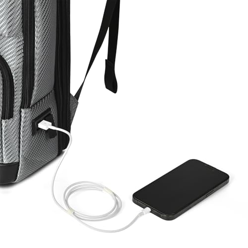 VIP Urban 17 Inch Compatible Laptop Backpack 25L + 5L Expandable | Water-Resistant with USB Charging Port | Padded Laptop Sleeve, 2 Compartments | Office & Travel Backpack for Men & Women