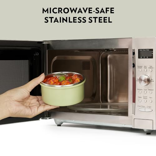 Borosil Household Lunch Box Steel Glory Green Lb