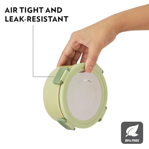 Borosil Household Lunch Box Steel Glory Green Lb