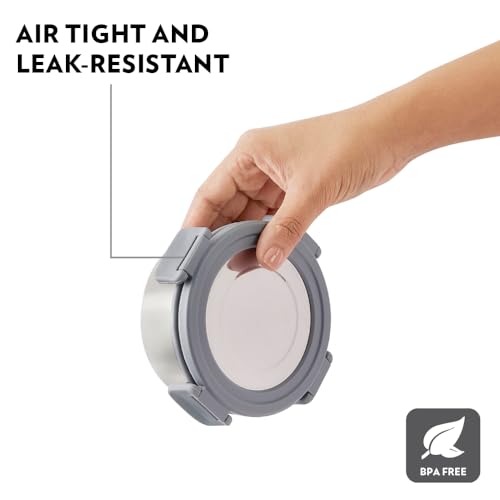 Borosil Household Lunch Box Steel S/2 Slate