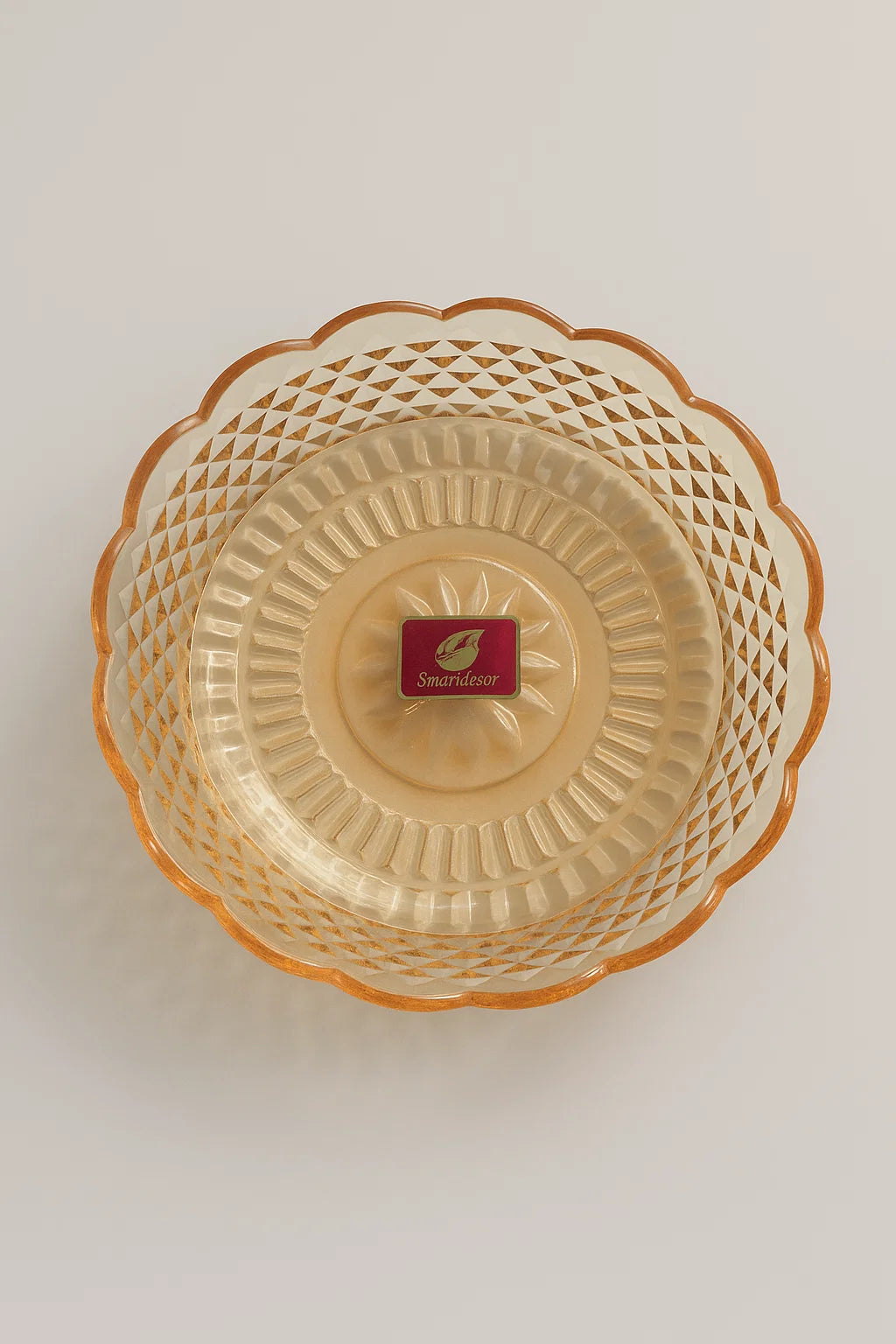 Goyalsons Household Glass Dish Colored Snack Set