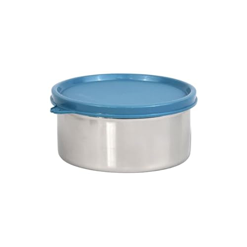 SignoraWare Store Well Stainless Steel Container | Airtight & Leakproof | Microwave Safe | Durable & Compact | Ideal for Carrying Meal, Snacks & Salads | Best for Office & Outdoors (800ml | EBlue)