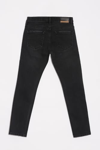 Allen Solly Girl's Slim Jeans (AGDNESLFM78609_Black