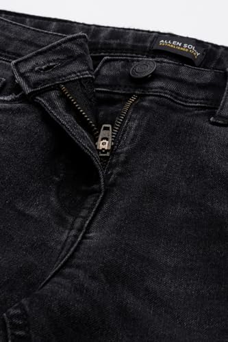 Allen Solly Girl's Slim Jeans (AGDNESLFM78609_Black