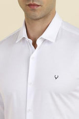 Allen Solly Men's Slim Fit Shirt (ASSFMKTP237145_White