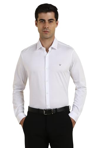 Allen Solly Men's Slim Fit Shirt (ASSFMKTP237145_White