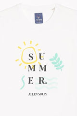 Allen Solly Boy's Regular Fit T-Shirt (ABKCCRGFK95382_White
