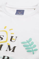 Allen Solly Boy's Regular Fit T-Shirt (ABKCCRGFK95382_White