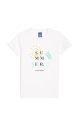 Allen Solly Boy's Regular Fit T-Shirt (ABKCCRGFK95382_White