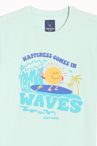 Allen Solly Boy's Regular Fit T-Shirt (ABKCCRGF027440_Green