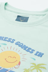 Allen Solly Boy's Regular Fit T-Shirt (ABKCCRGF027440_Green