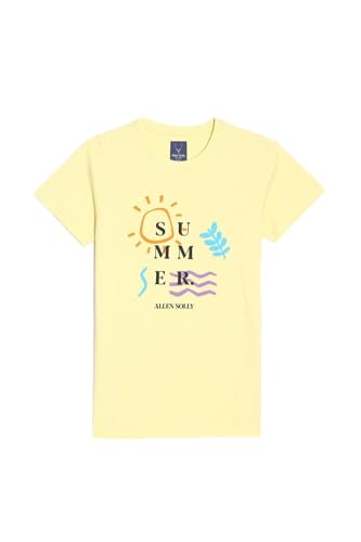 Boys Yellow Regular Fit Graphic Print Crew Neck T-Shirt