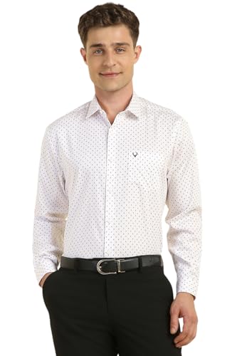Allen Solly Men's Slim Fit Shirt (ASSFQSPPB80430_White