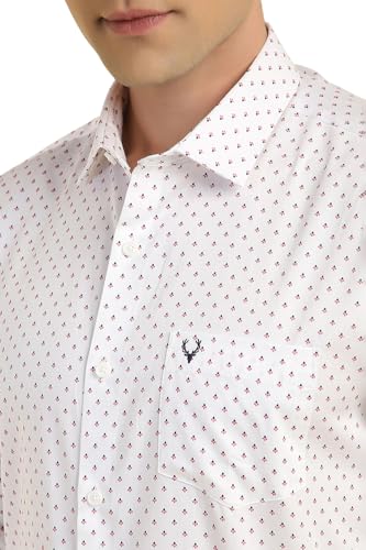 Allen Solly Men's Slim Fit Shirt (ASSFQSPPB80430_White