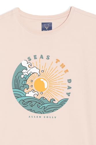 Allen Solly Boy's Regular Fit T-Shirt (ABKCCRGFB61186_Pink
