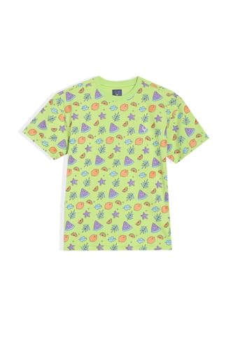 Allen Solly Boy's Regular Fit T-Shirt (ABKCCRGFI15868_Green