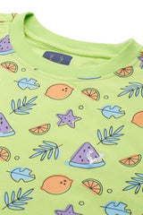 Allen Solly Boy's Regular Fit T-Shirt (ABKCCRGFI15868_Green