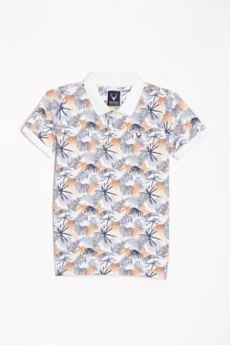 Allen Solly Boy's Regular Fit T-Shirt (ABKPERGFC77674_White