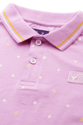Allen Solly Boy's Regular Fit T-Shirt (ABKPERGFE23014_Lilac