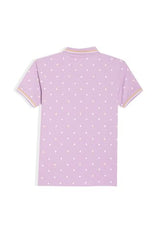Allen Solly Boy's Regular Fit T-Shirt (ABKPERGFE23014_Lilac