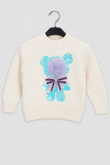 Goyalsons Girls Woolen Top O9202-01 Peach
