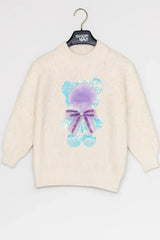 Goyalsons Girls Woolen Top O9202-01 Off White