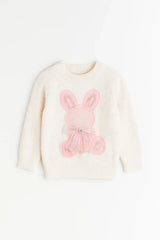 Goyalsons Girls Woolen Top O9202-04 Off White