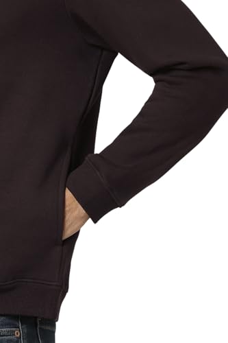 Van Heusen Men Brown Solid Crew Neck Sweatshirt
