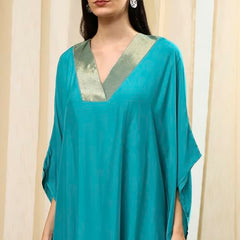 Biba Women Teal Blue Dyed Co-ord Set