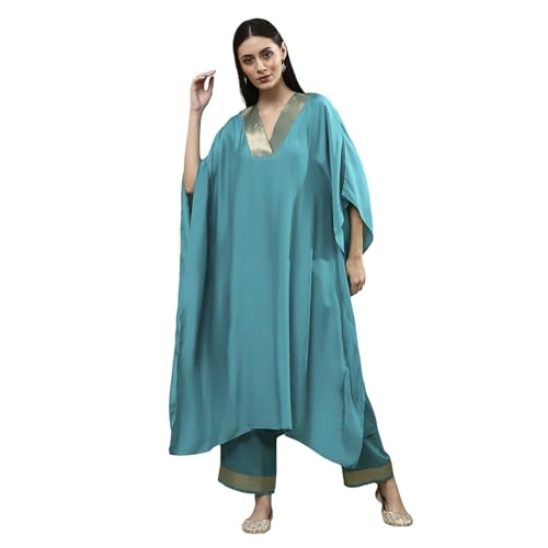 Biba Women Teal Blue Dyed Co-ord Set